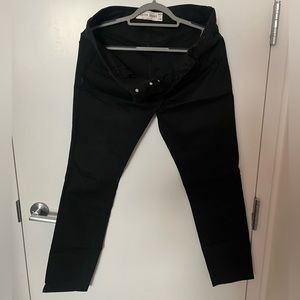 Topman 34/30 Stretch Skinny Black Jeans